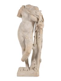 A Grand Tour Carved Marble Figure of Dionysus