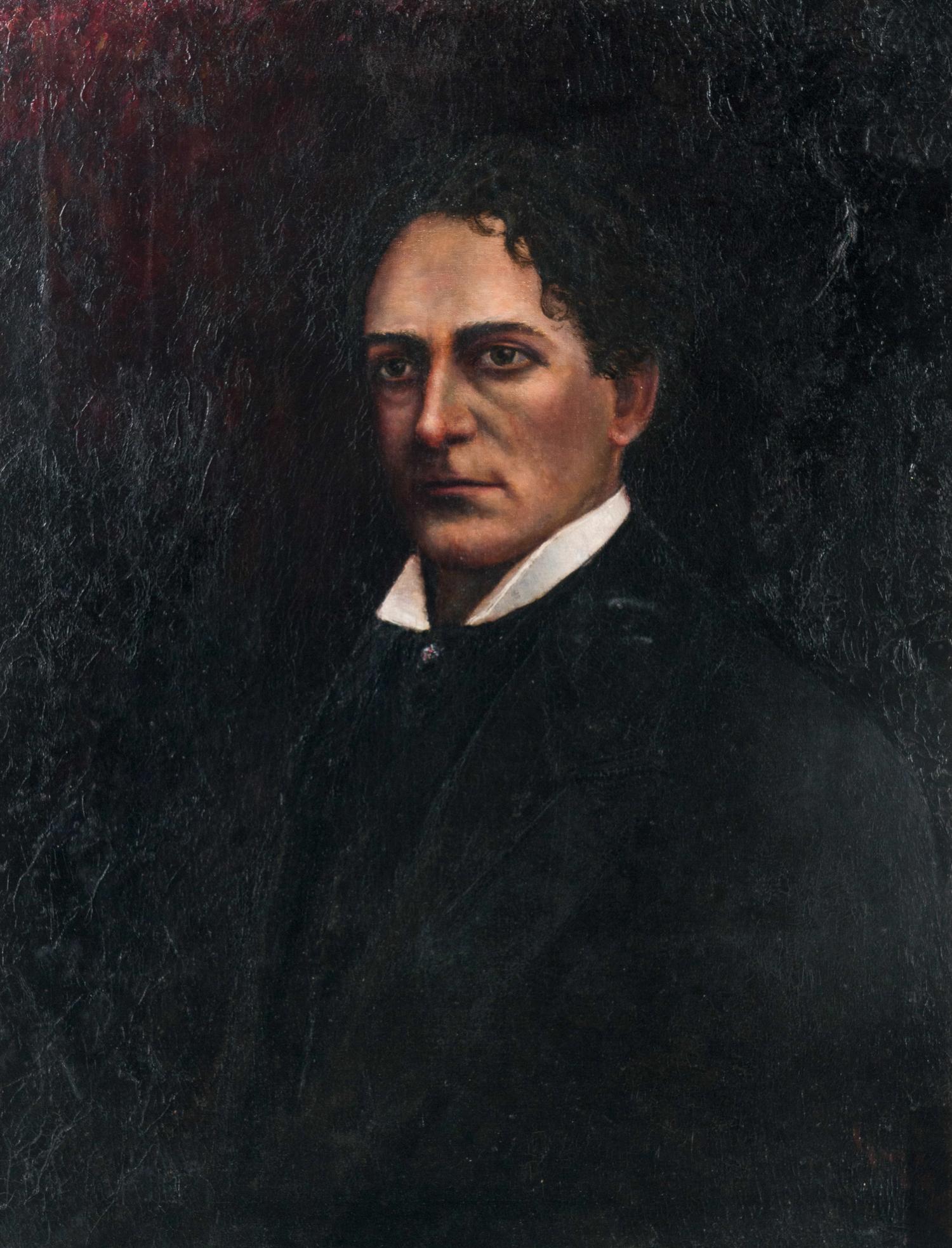 Hugo Svenson (Swedish/American) Edwin Booth oil on canvas