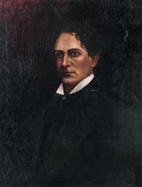 Hugo Svenson (Swedish/American) Edwin Booth oil on canvas