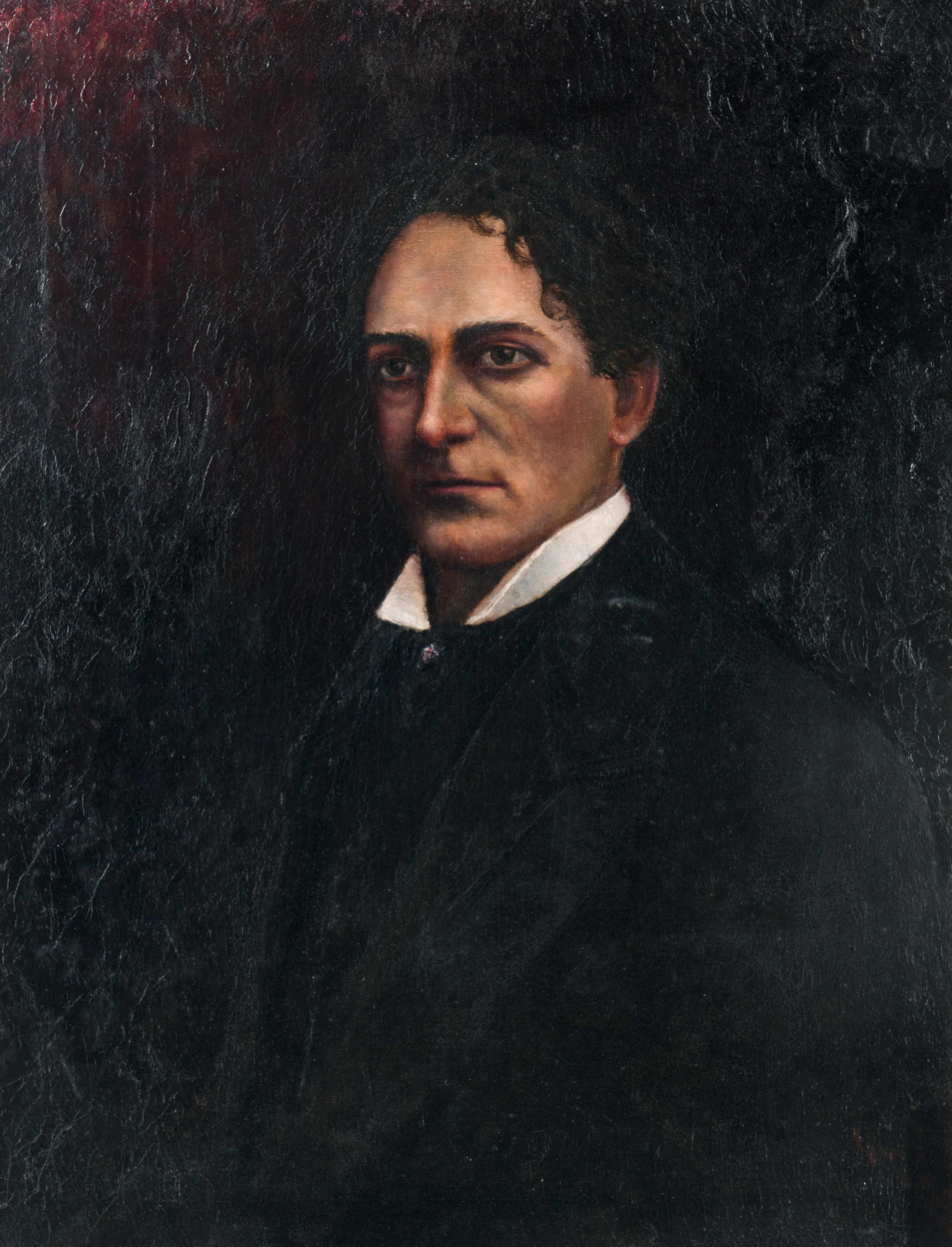 Hugo Svenson (Swedish/American) Edwin Booth oil on canvas