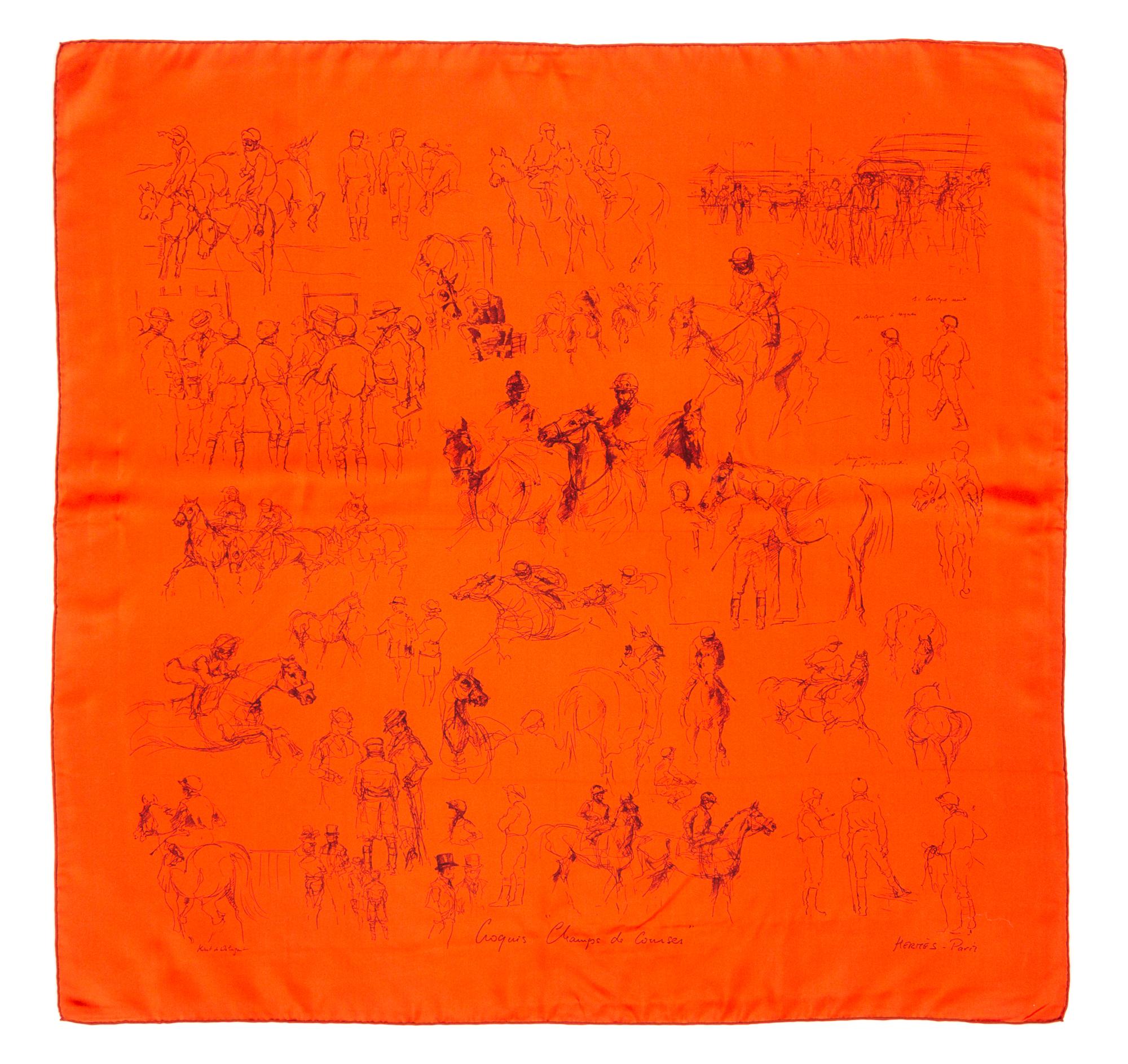 An Hermes 90cm Silk Scarf, 36"x36".