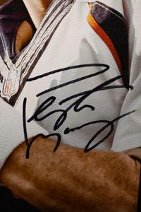 A Group of Peyton Manning Signed Denver Broncos Photo Displays,