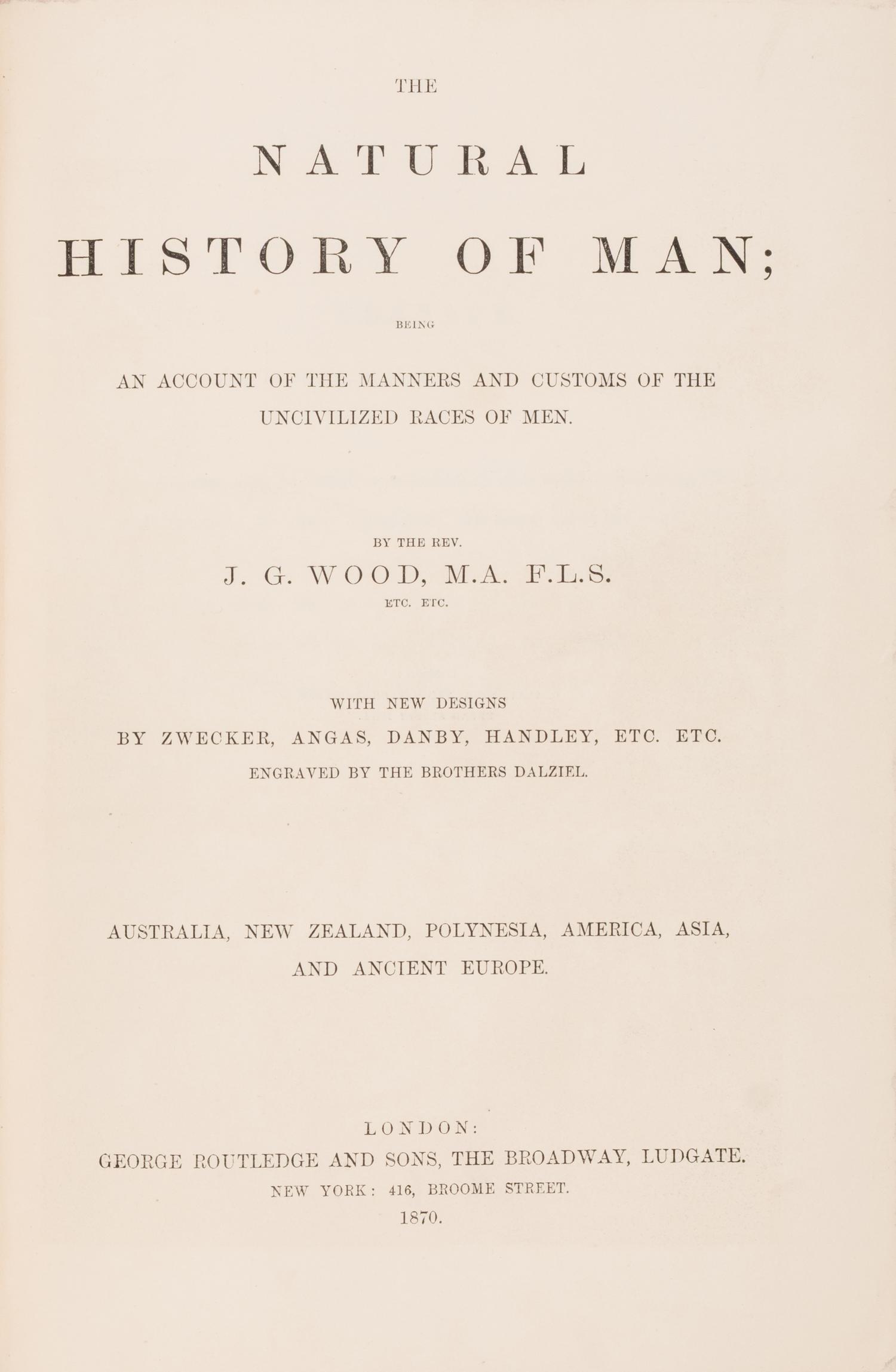 [Natural History] Wood, John George. The Illustrated Natural History