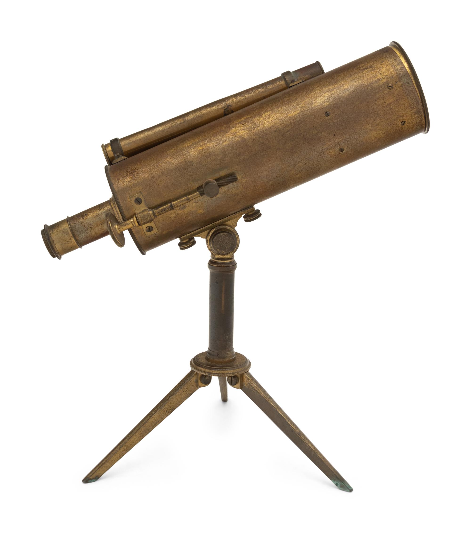 An English Brass 2 3/4-Inch Reflecting Telescope