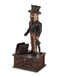 An "Uncle Sam" Cast Iron Mechanical Bank