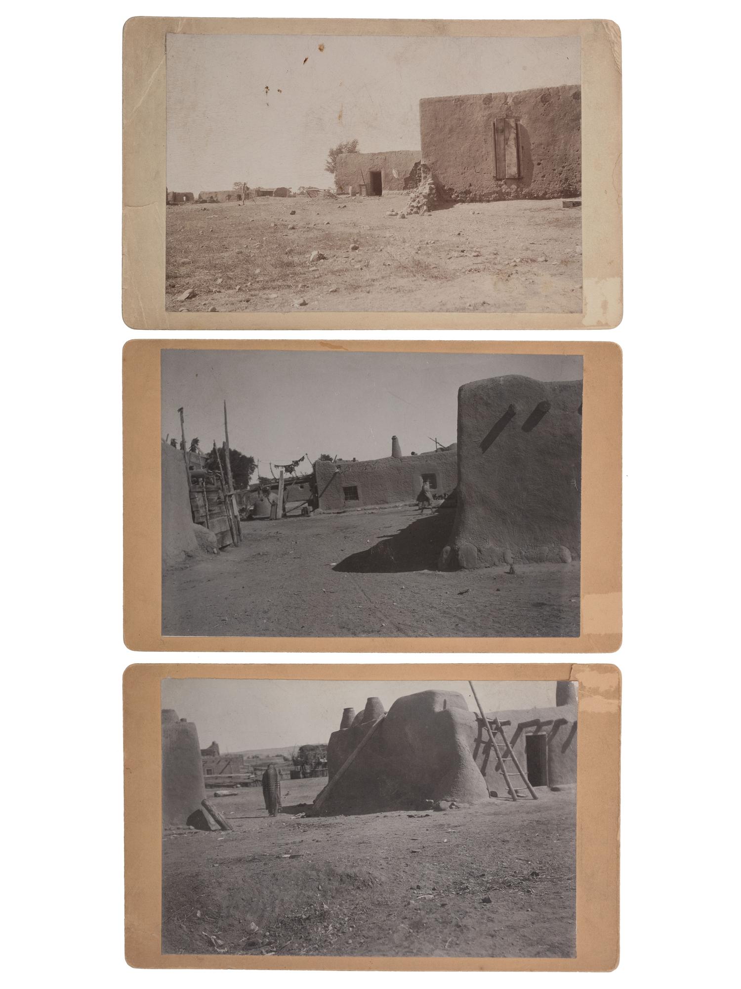 [NEW MEXICO]. A group of 6 photographs, incl. views of Santo Domingo and Taos pueblos, comprising: