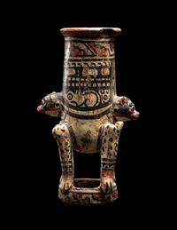 A Chiriqui Polychrome Vessel in the Form of a Monkey