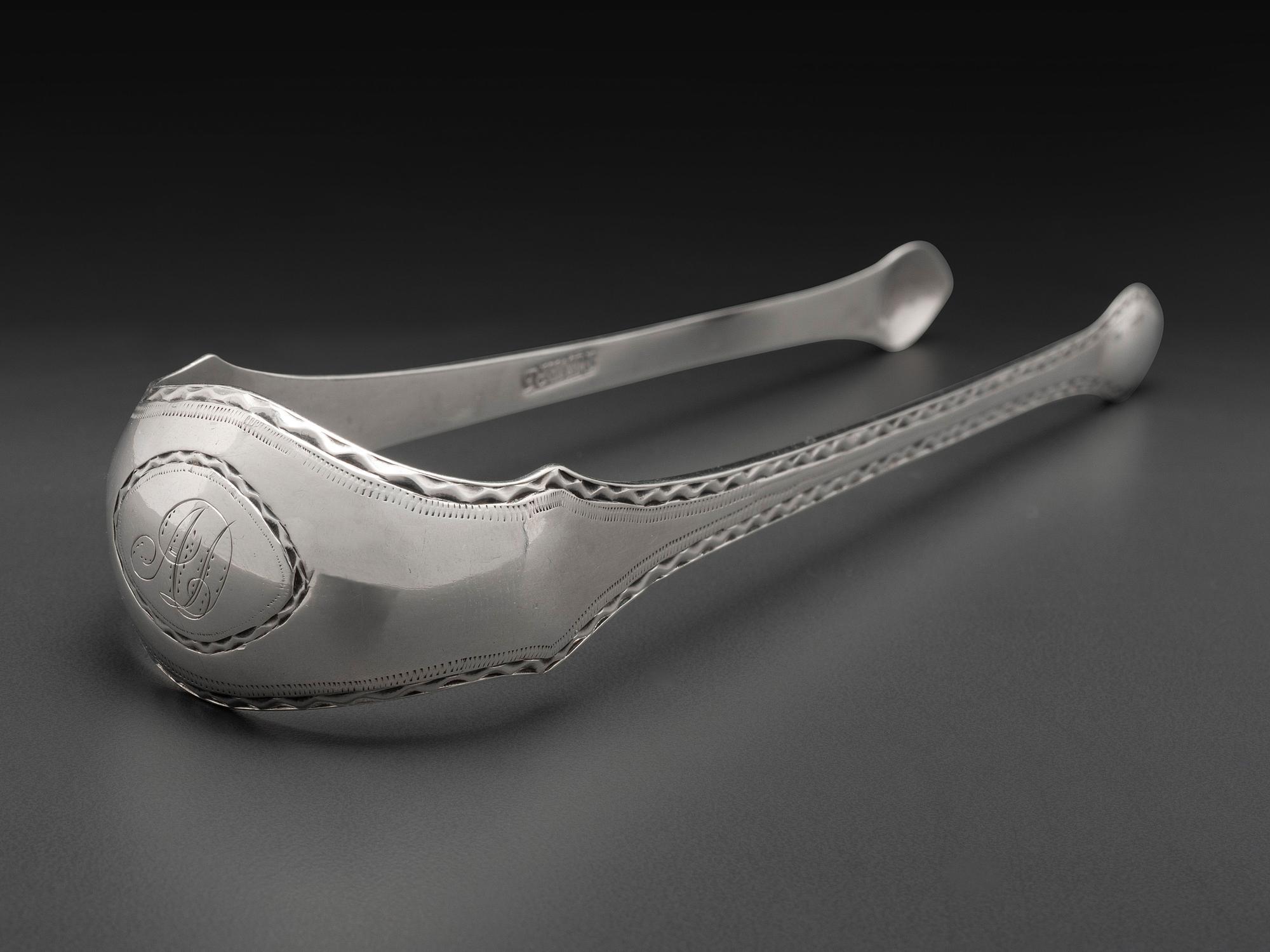 A Pair of American Silver Sugar Tongs
