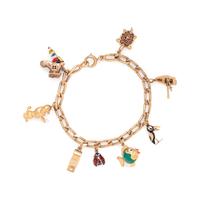 YELLOW GOLD CHARM BRACELET