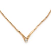 YELLOW GOLD AND DIAMOND COLLAR NECKLACE