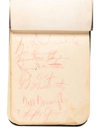 A 1930s Multi-Signed Autograph 1930s Baseball Autograph Book Including Jimmie Foxx (Beckett Authentication Services Letter BAS Certified),