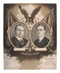 [POLITICS]. A pair of jugate campaign posters promoting Cox & Roosevelt. 1920.