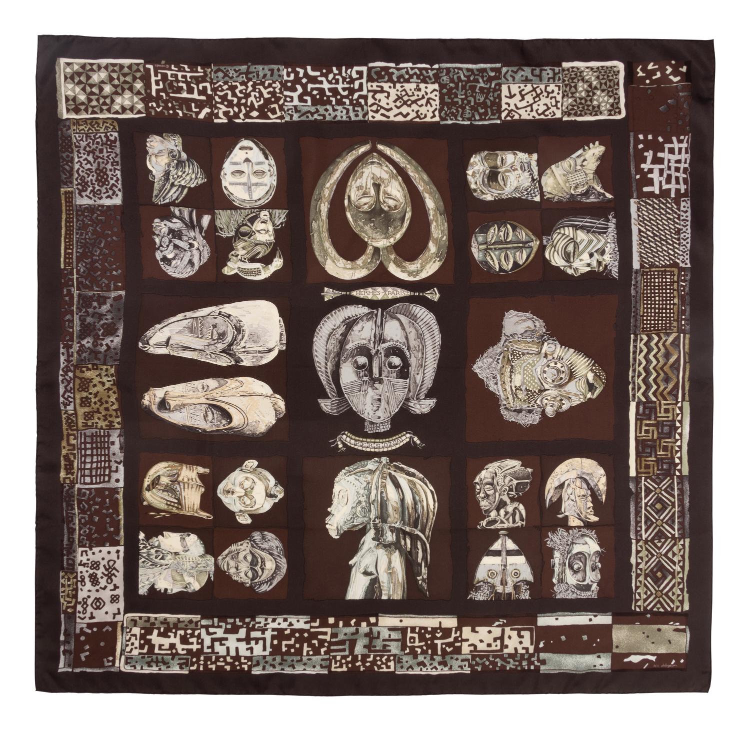 Three Hermès 90cm Silk Scarves