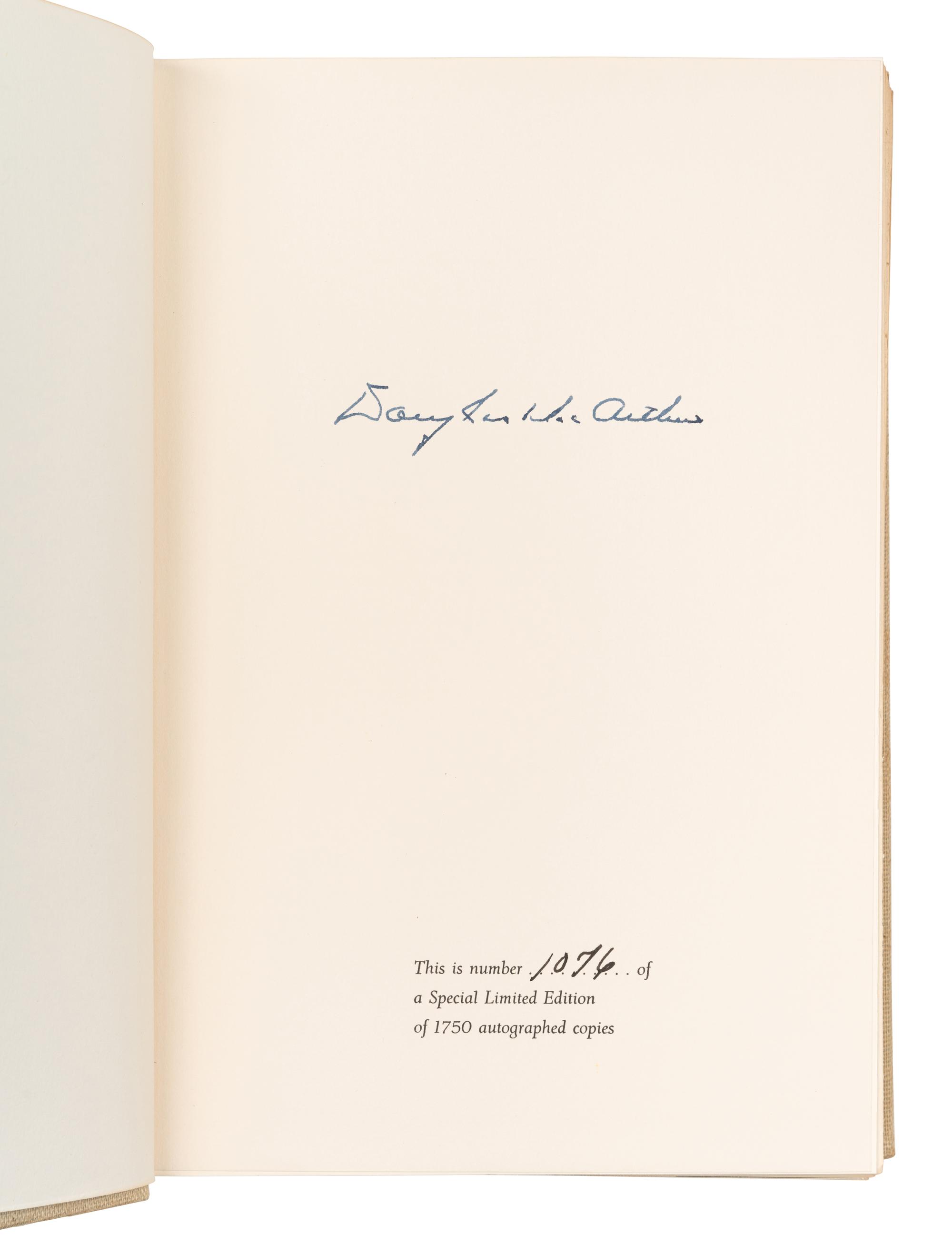 MacARTHUR, Douglas (1880-1964). Reminiscences . New York: McGraw-Hill Company, 1964.