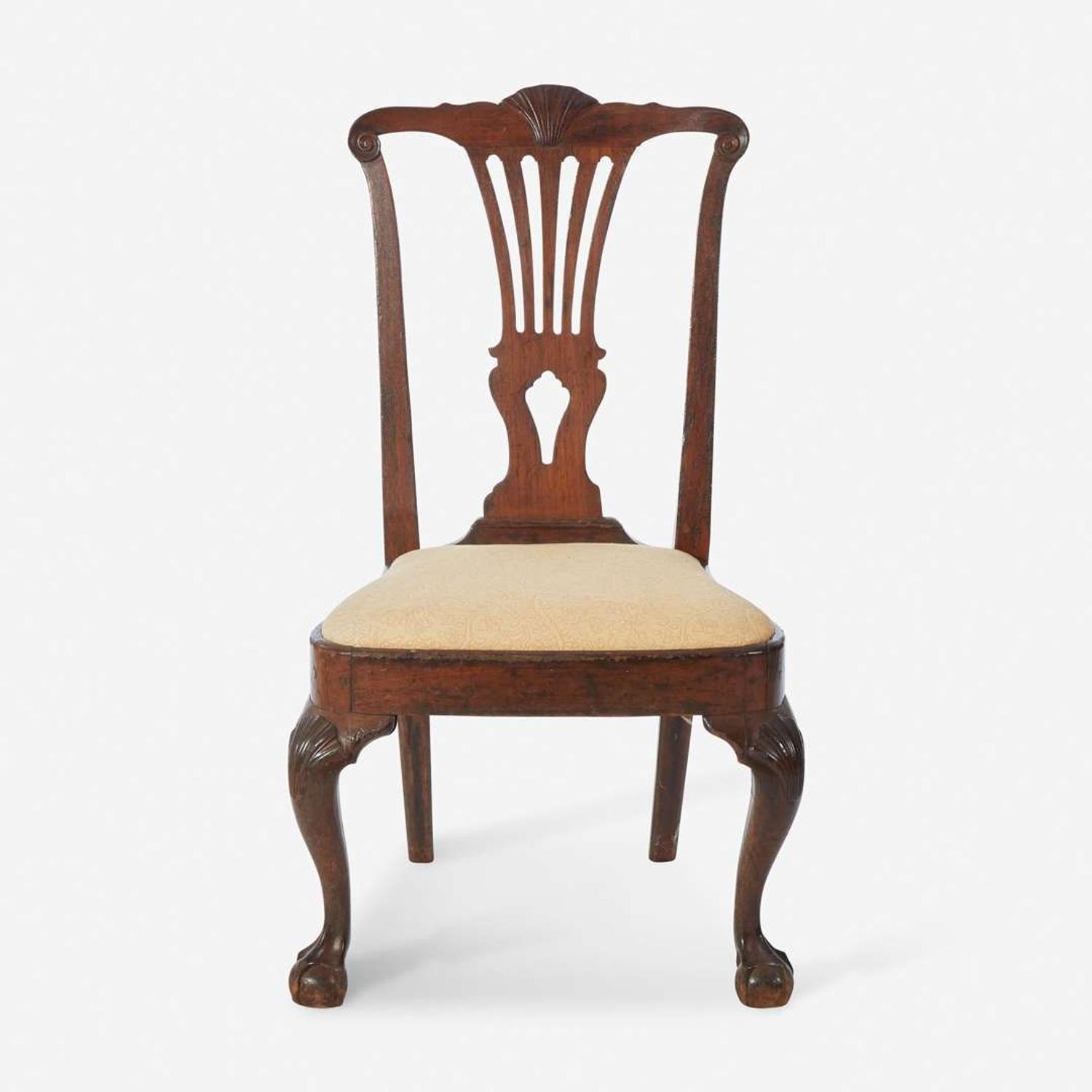 A Chippendale carved mahogany compass-seat side chair New York, NY, circa 1770