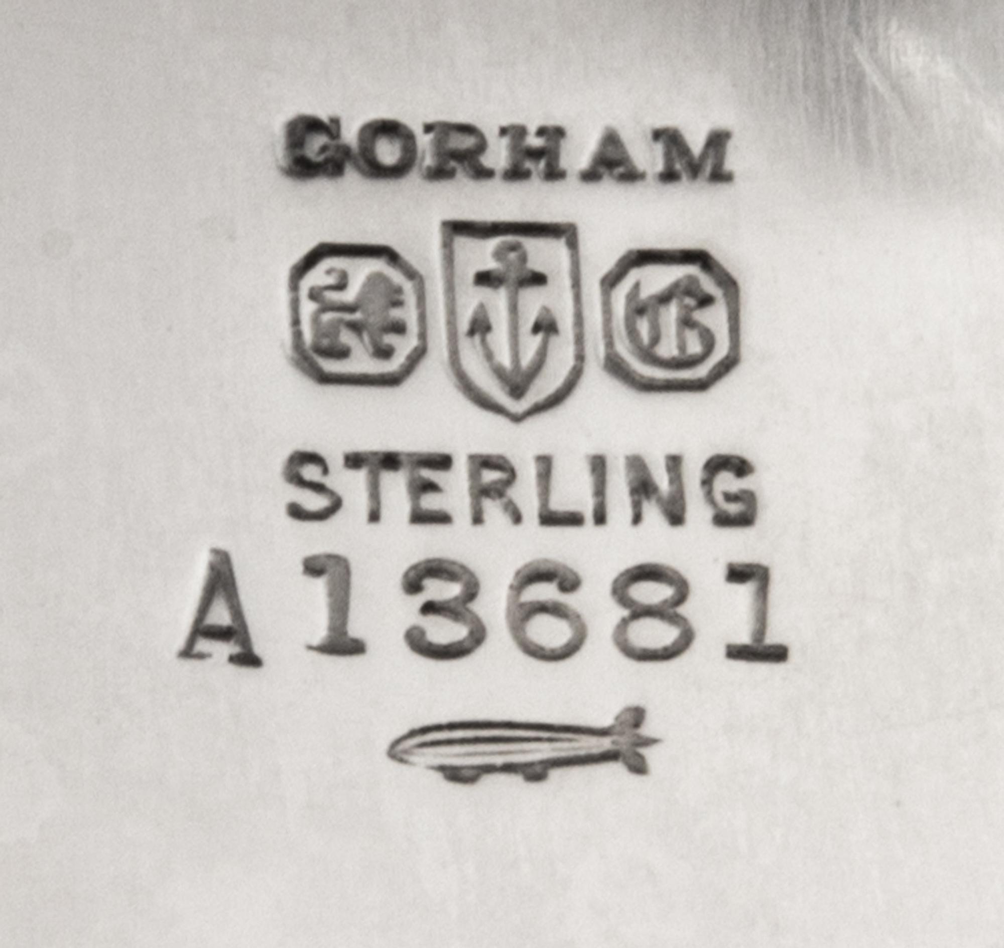 An American Silver Presentation Bowl, Gorham Mfg. Co., Providence, RI, 1929, the interior with the engraved inscription Stamford Chambe