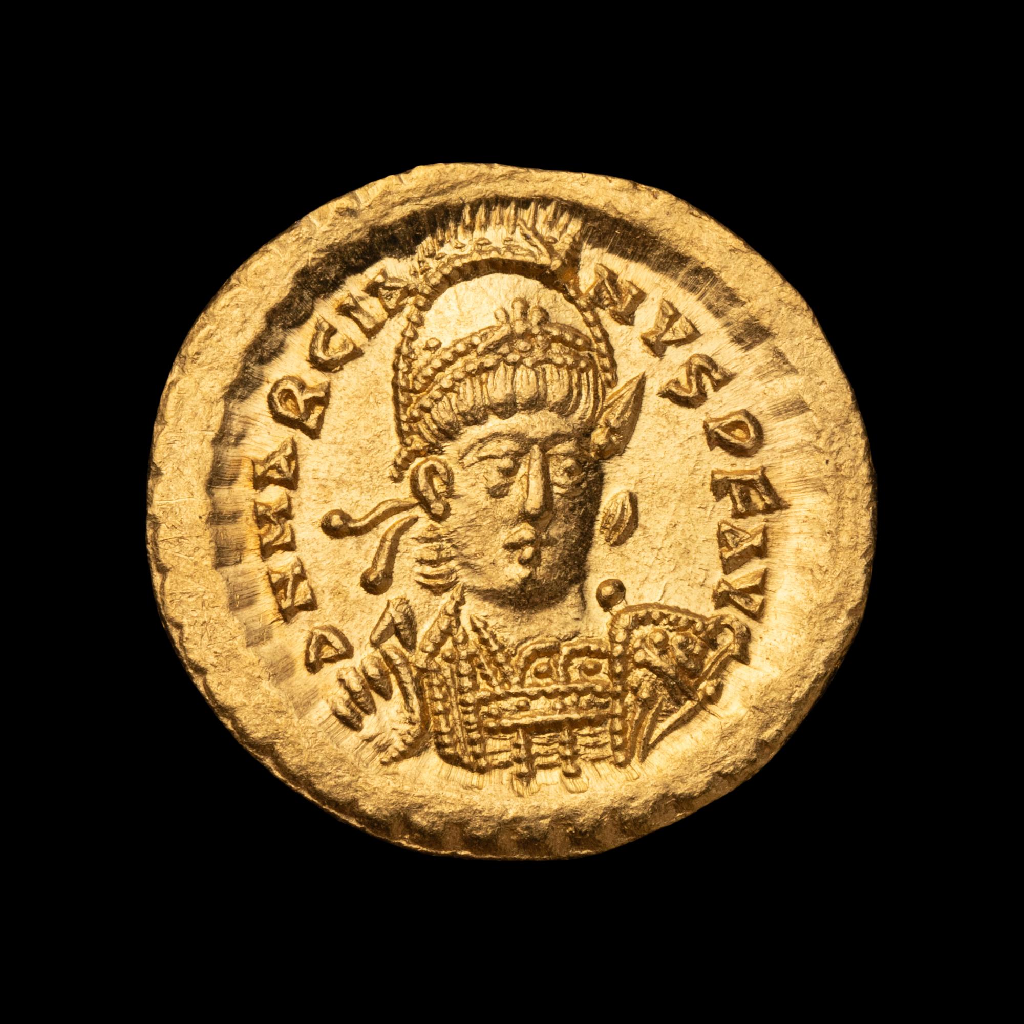 [ANCIENT] EASTERN ROMAN EMPIRE. Marcian (c. 450-457 AD), Av Solidus (4.4g)
