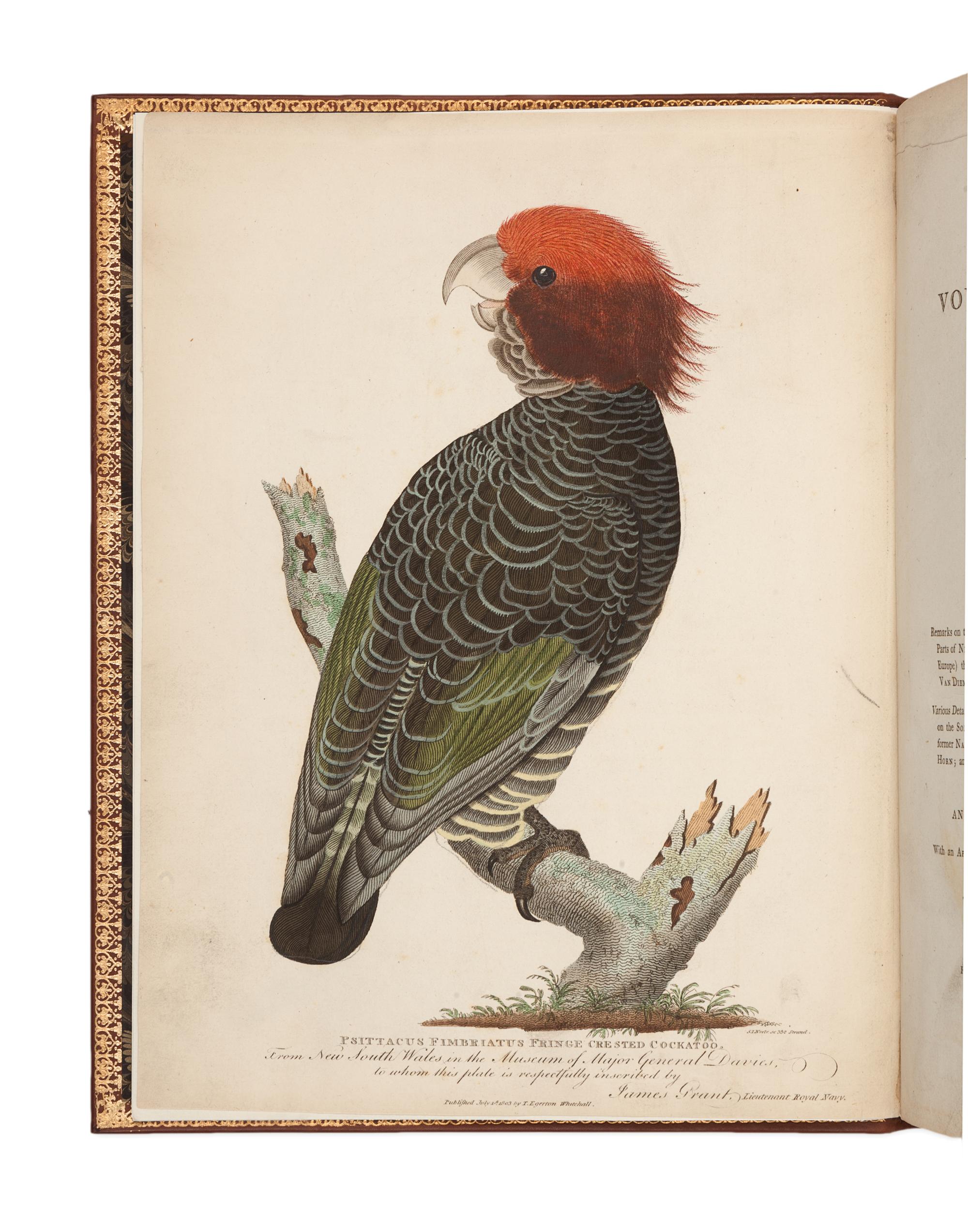 [TRAVEL & EXPLORATION]. GRANT, James, Lieut. (1772-1833). The Narrative of a Voyage of Discovery, performed in His Majesty's Vessel The Lady Nelson. .. London: C. Roworth for T. Egerton, 1803.