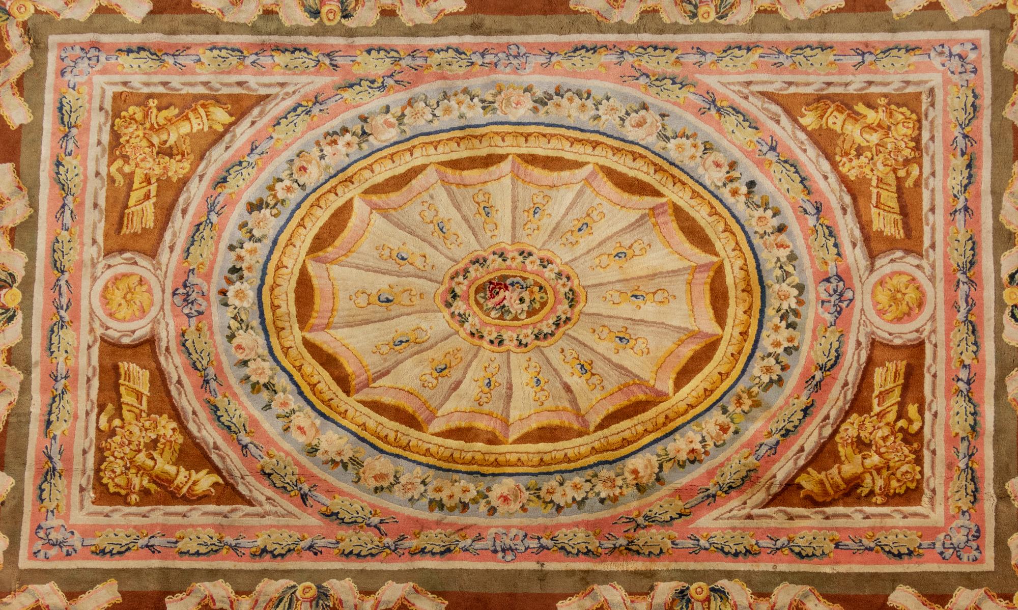 A French Aubusson Style Wool Rug