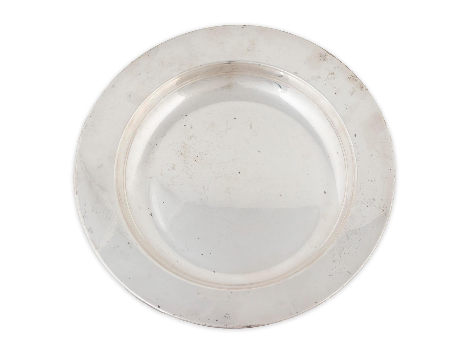 An American Silver Charger — John Coburn, Boston, MA, 20th Century Reproduction