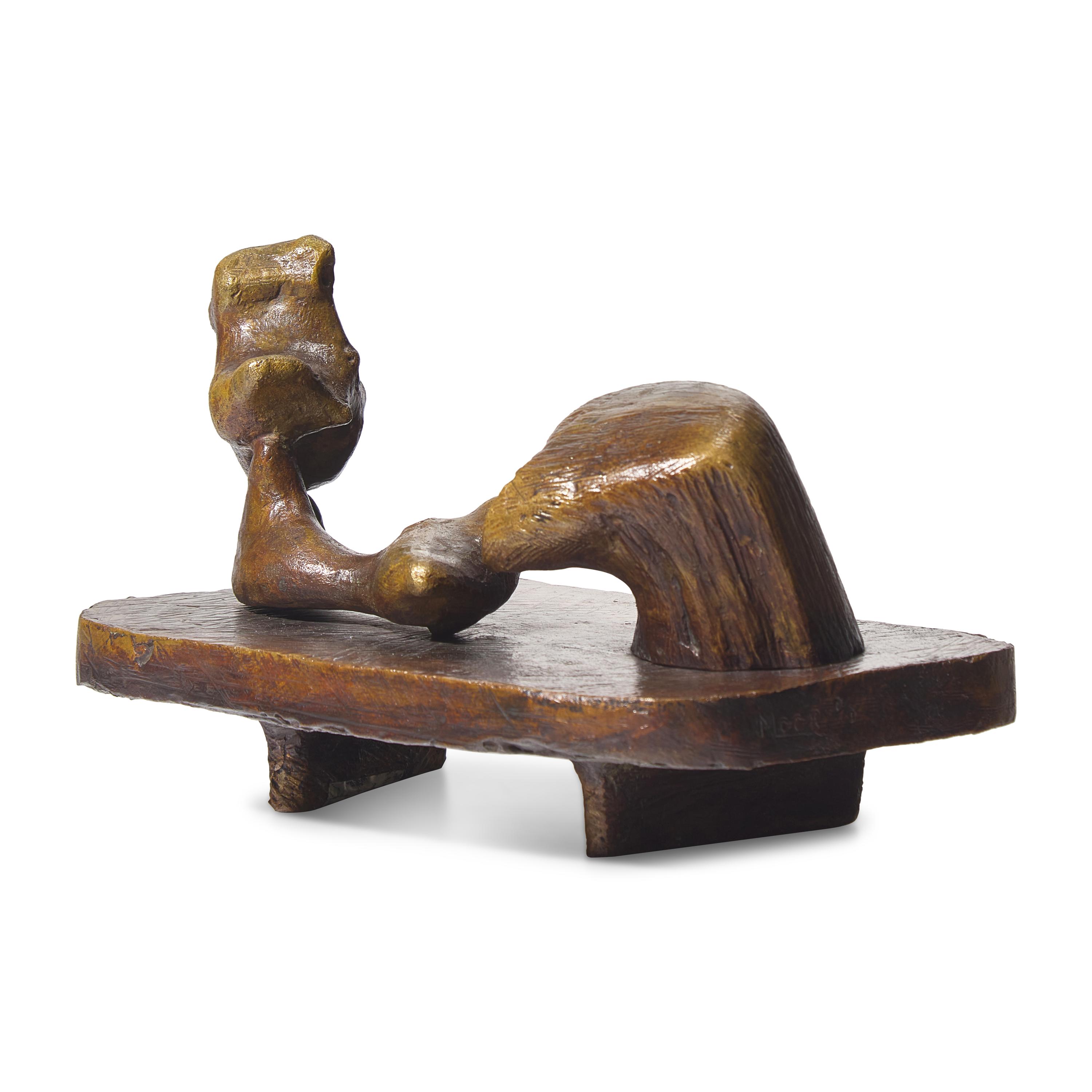 Henry Moore (British, 1898-1986) — Two Piece Reclining Figure #6, 1964
