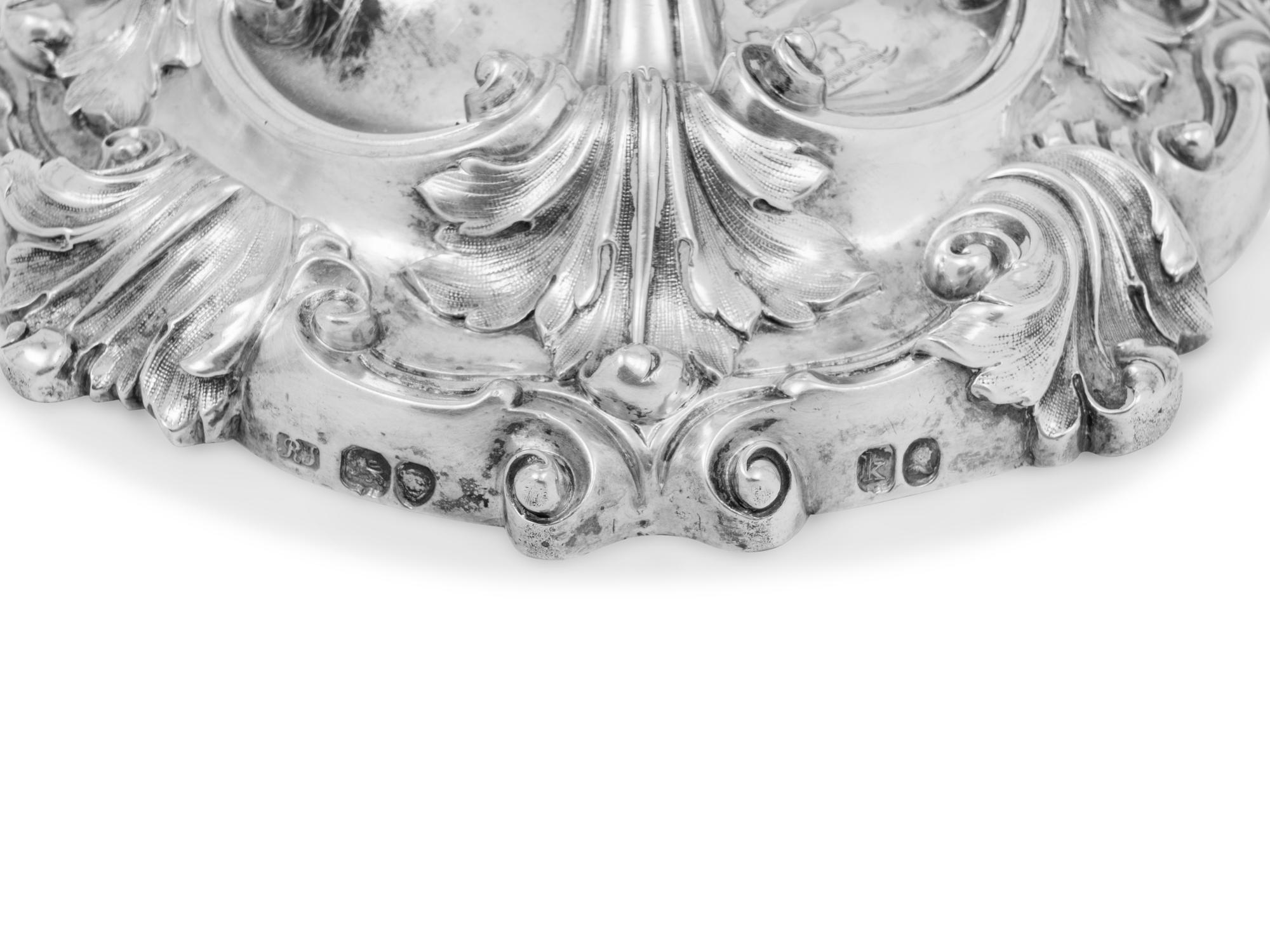 A Set of Four George IV Silver Candlesticks
