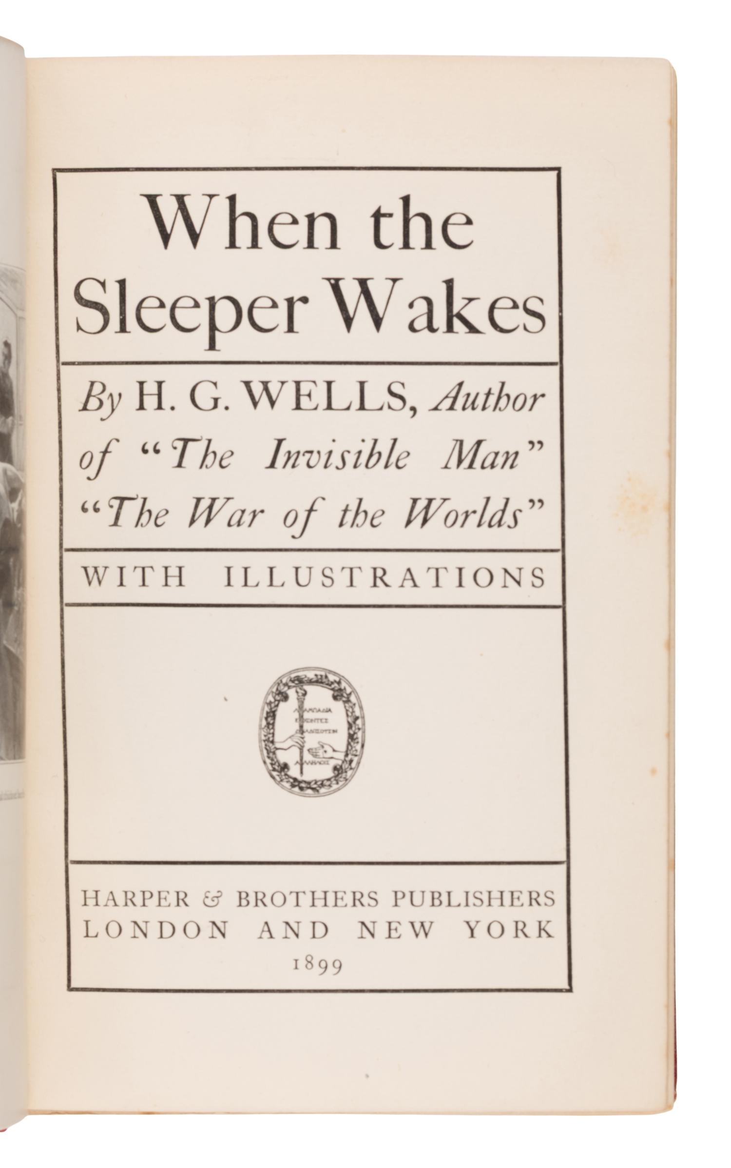 Wells, H.G. (1866-1946). A group of 4 first editions, comprising: