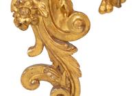 A Pair of Italian Giltwood Wall Brackets