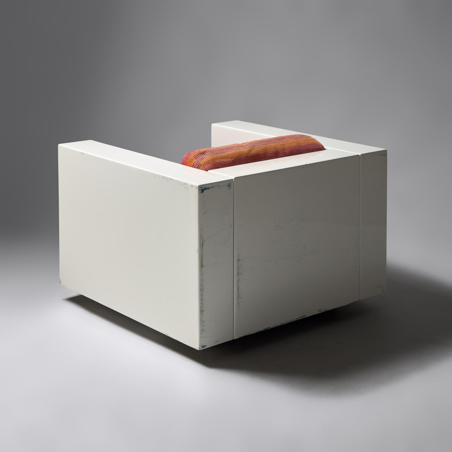 Saratoga cube chair Poltronova, distributed by Stendig Italy, 1964