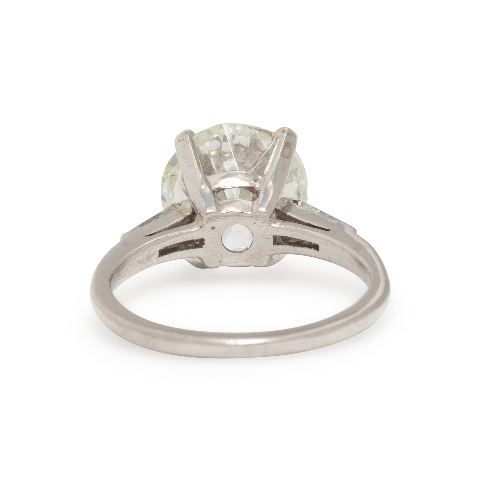 PLATINUM AND DIAMOND RING