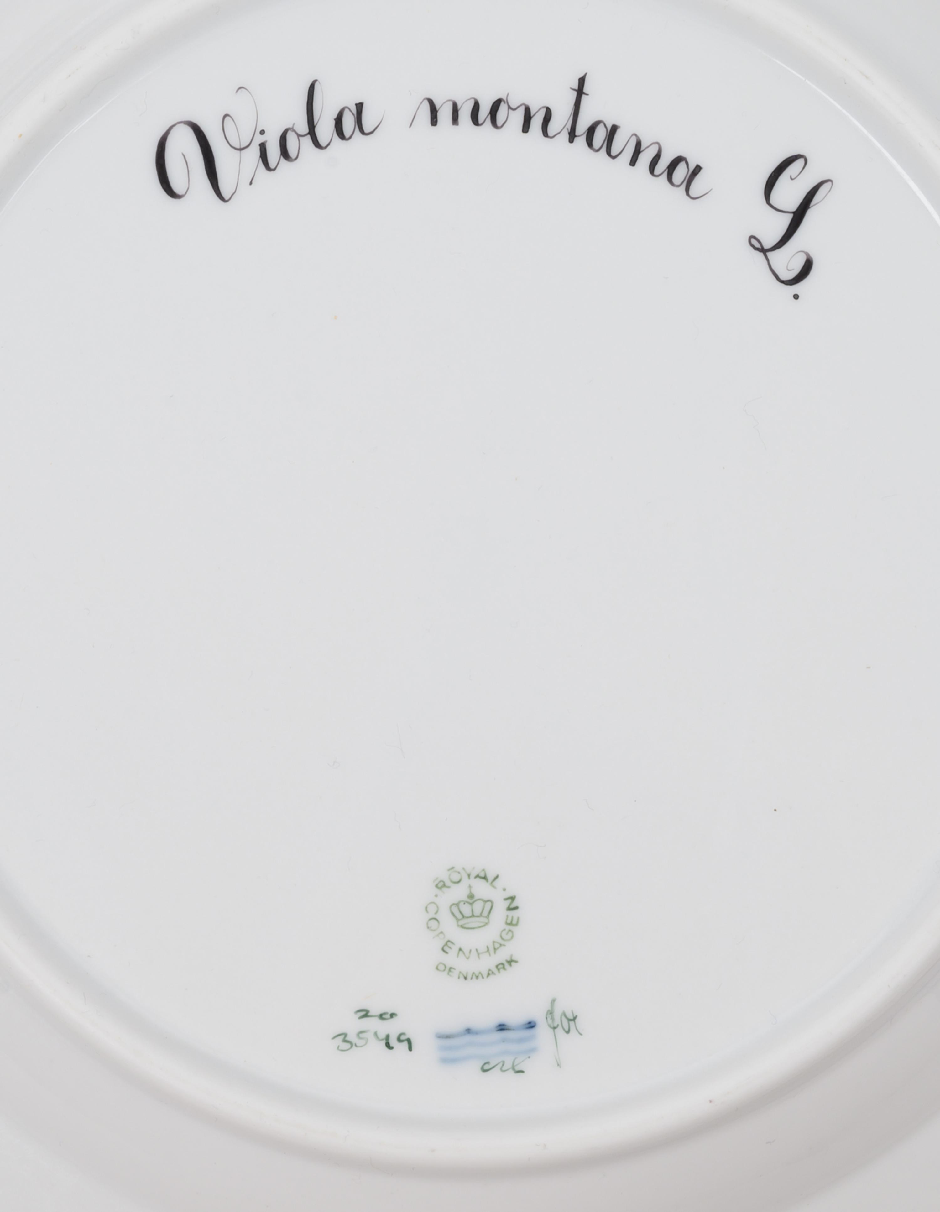 Eleven Royal Copenhagen Flora Danica Dinner Plates