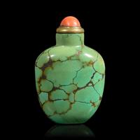 A Chinese Turquoise Snuff Bottle, Probably 18th Century
