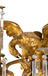 A Pair of Large French Gilt Bronze Sconces