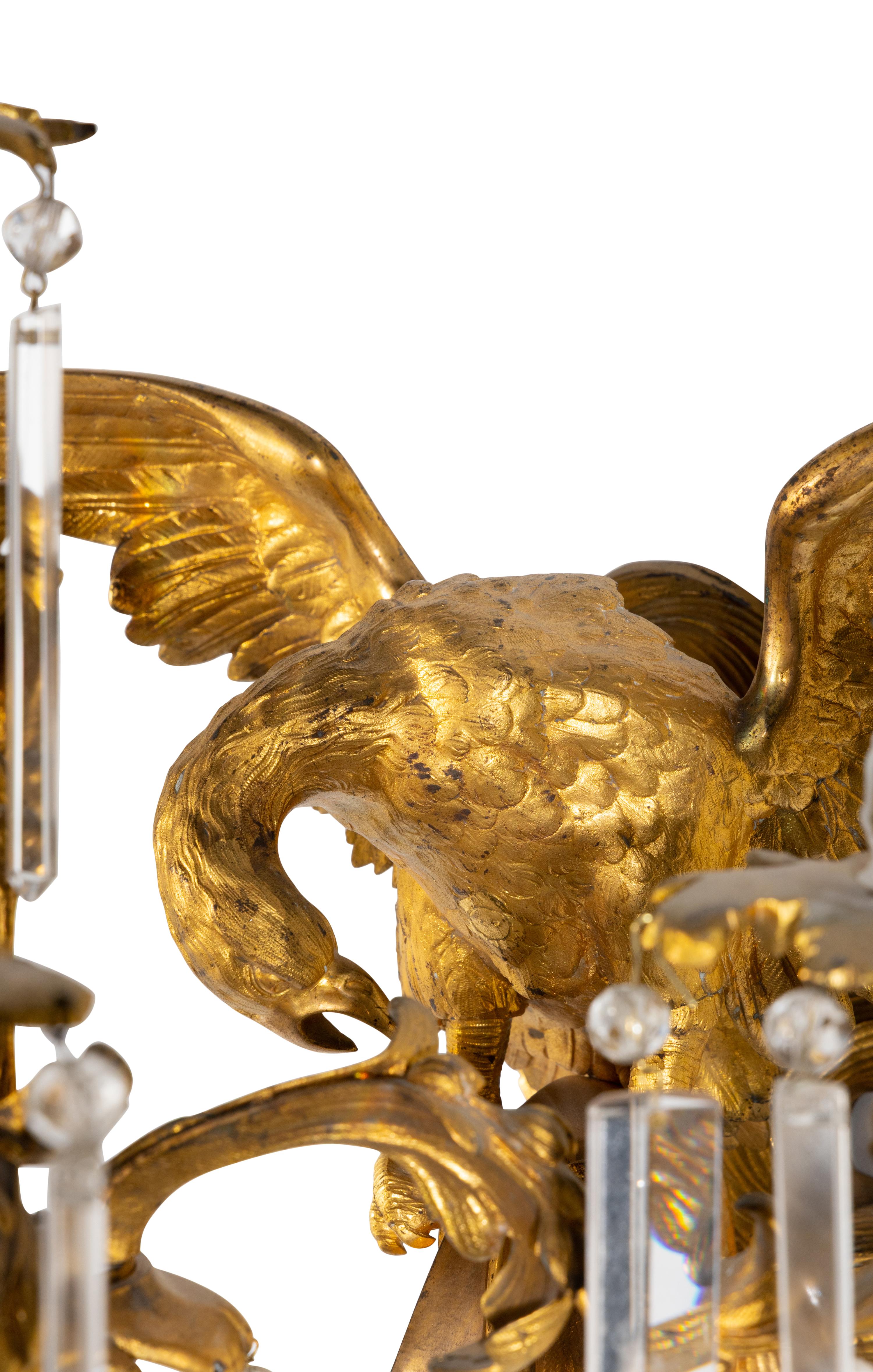 A Pair of Large French Gilt Bronze Sconces