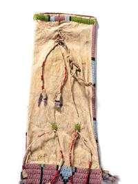 Sioux Beaded Hide Tobacco Bag, Belonging to Scotty Philip (1885-1911)
