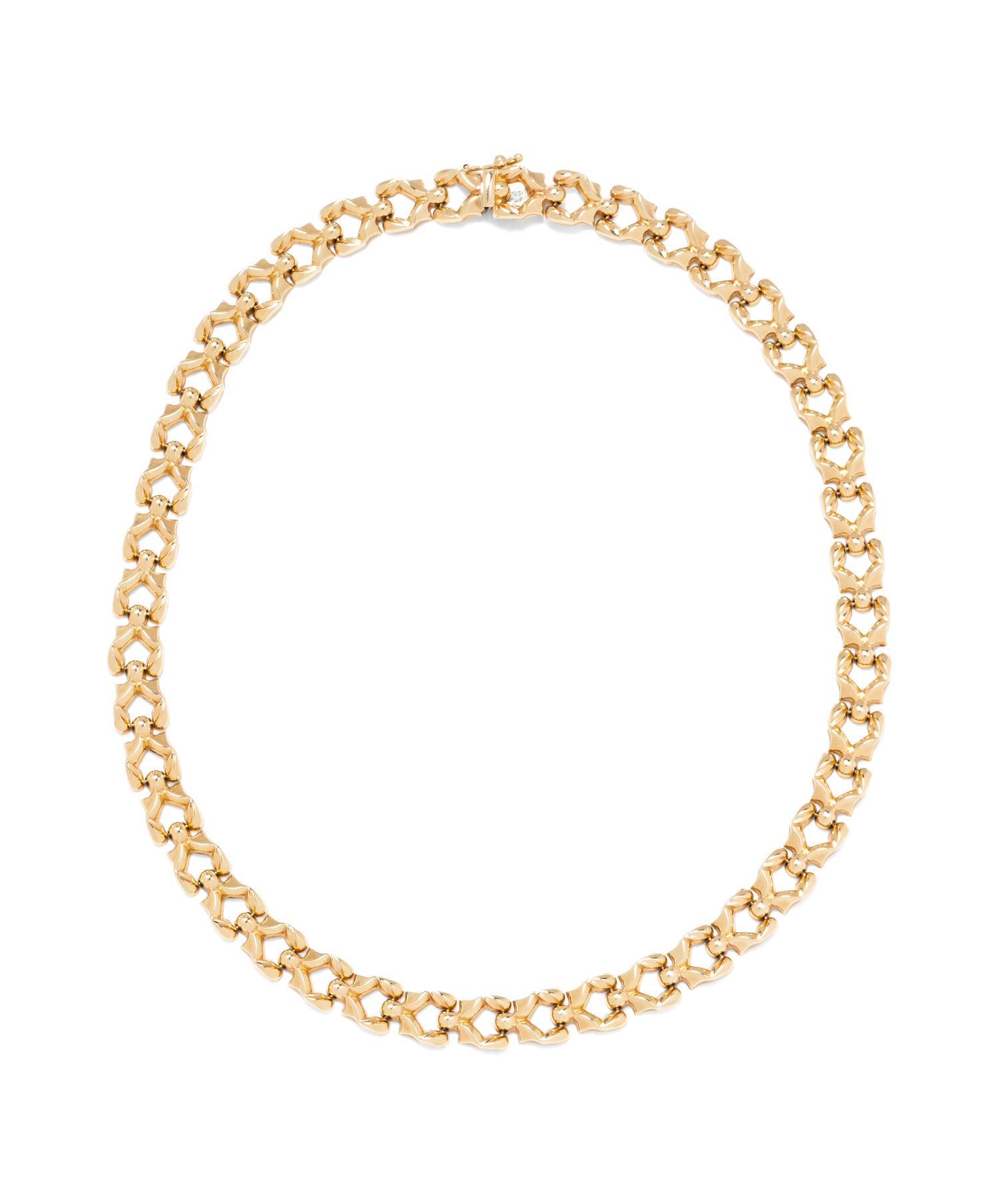 A 14 Karat Yellow Gold Necklace, Aurafin,
