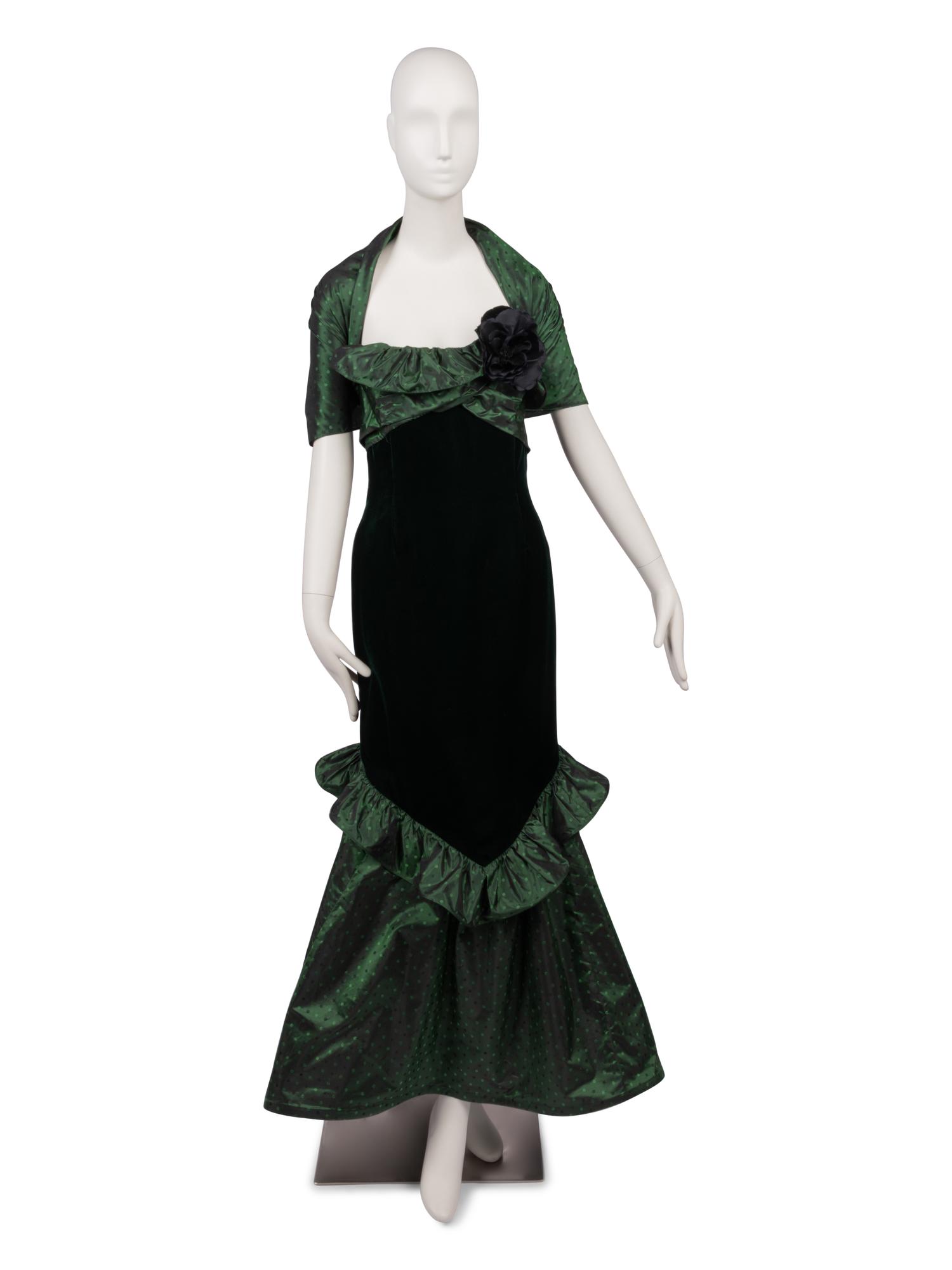Nina Ricci Evening Dress with Stole, 1988