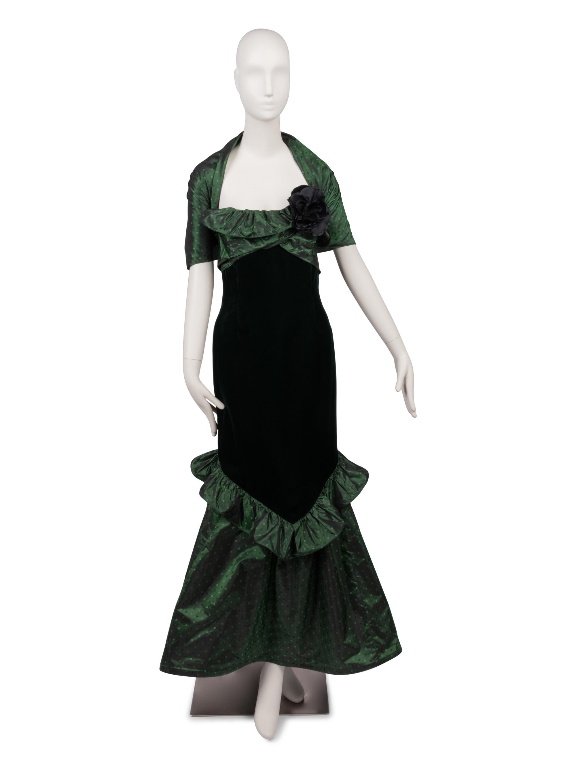 Nina Ricci Evening Dress with Stole, 1988