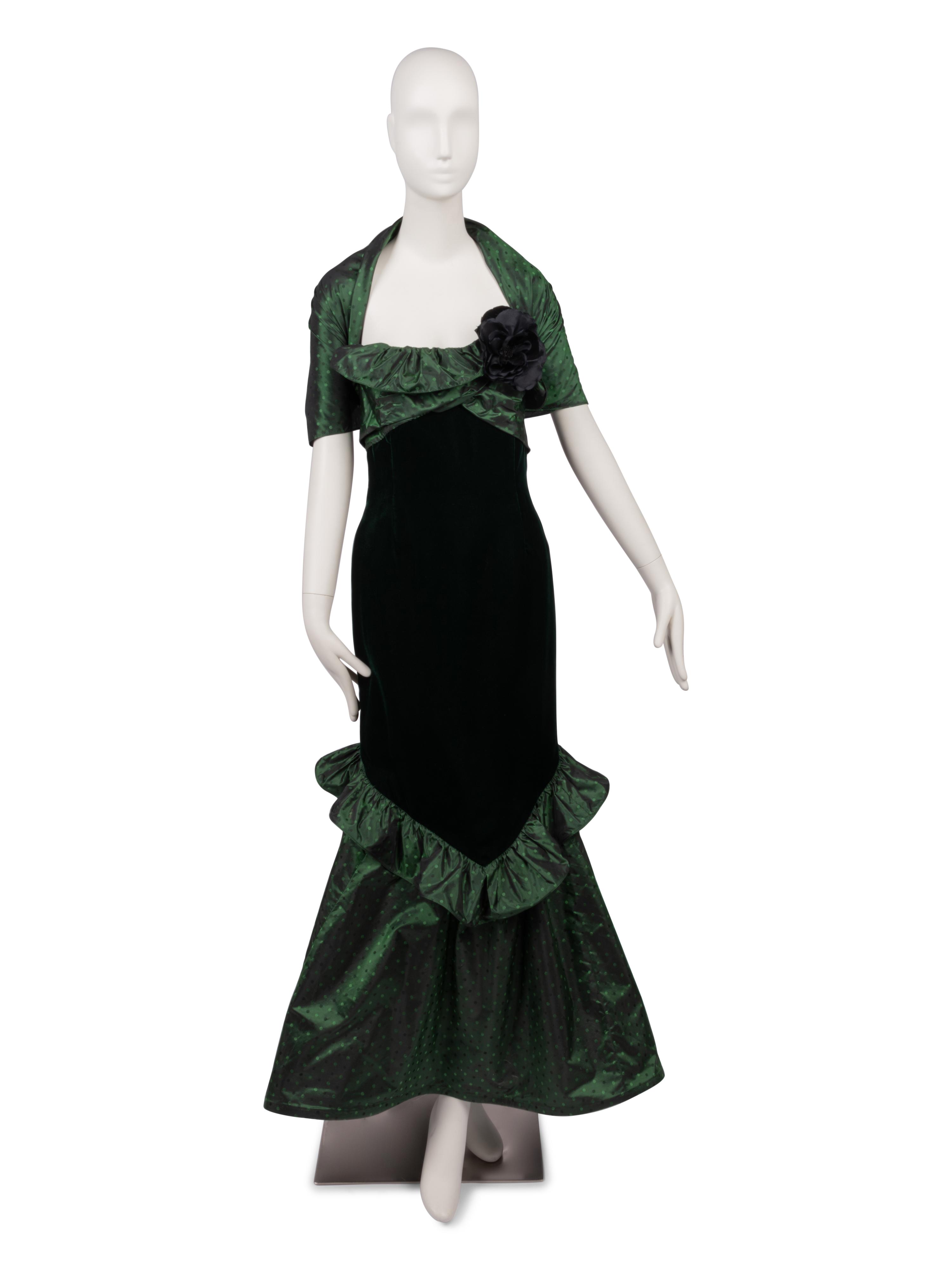 Nina Ricci Evening Dress with Stole, 1988
