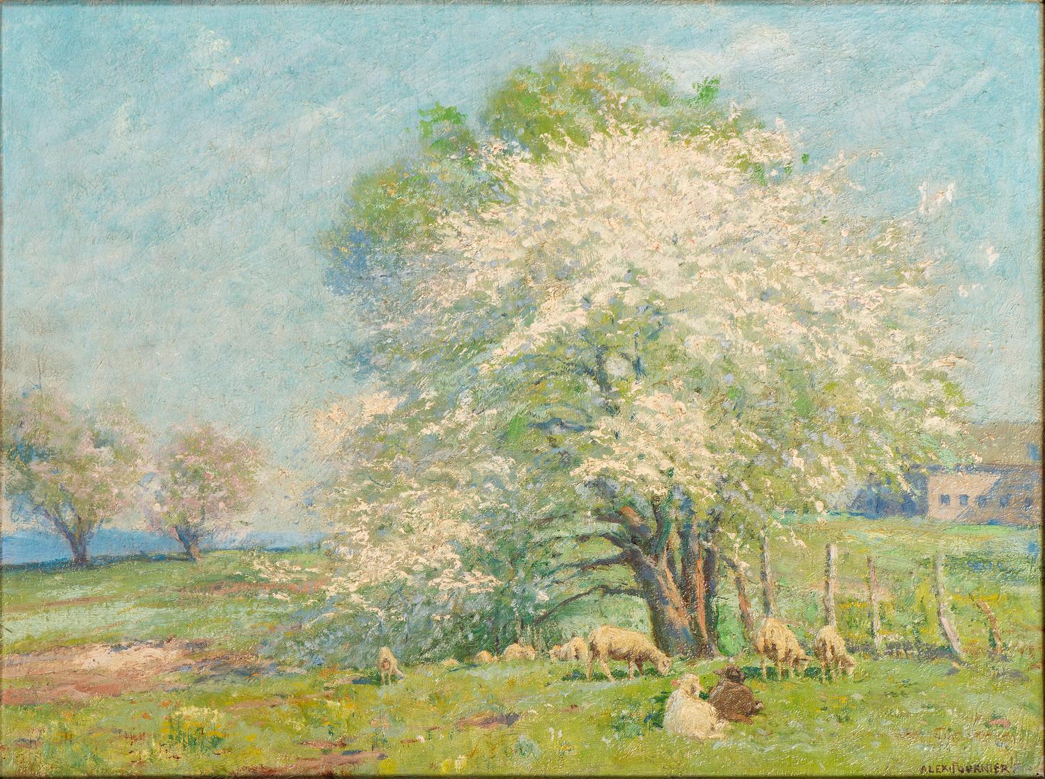 Spring Lambs , c. 1915