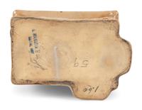A Scarce Dalton Pottery Stoneware Log Cabin Bank