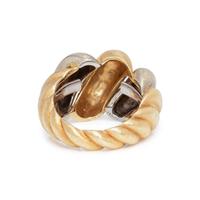 BUCCELLATI, BICOLOR GOLD RING