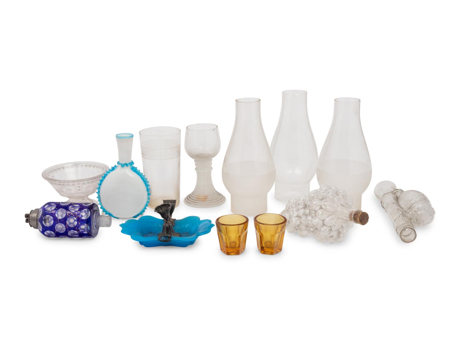 A Collection of Glass Decorative Articles