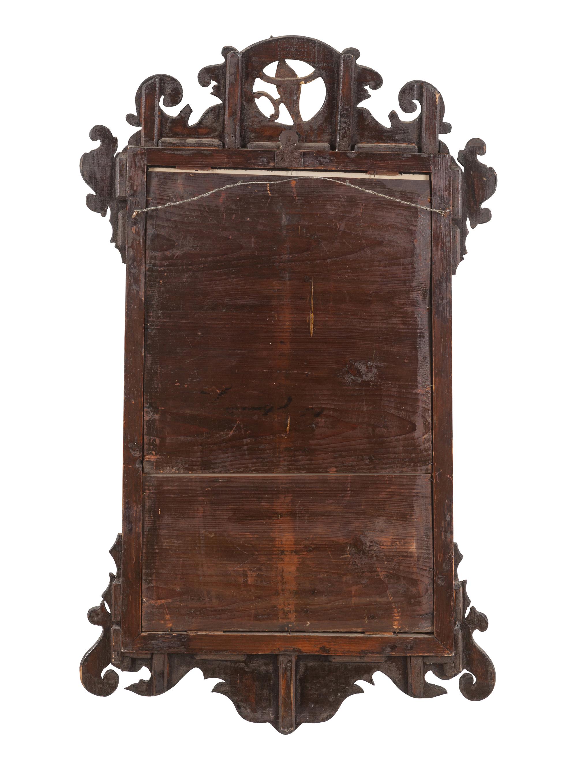 A Chippendale Parcel Gilt Mahogany Mirror