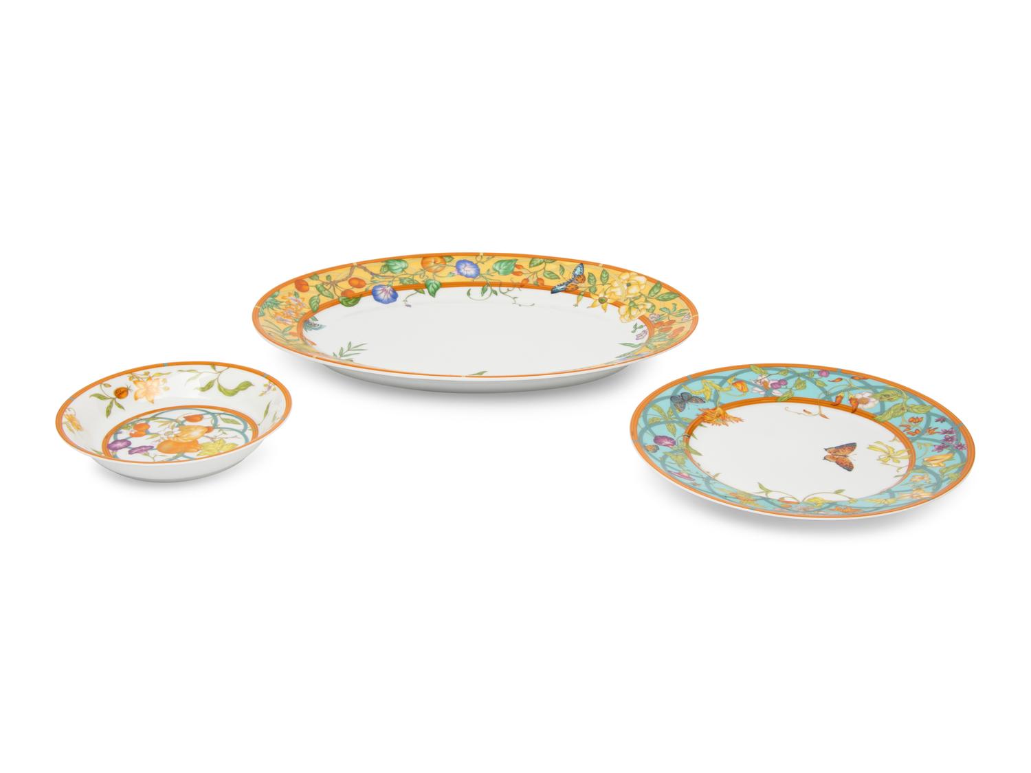 An Hermès Siesta Island Porcelain Dinner Service