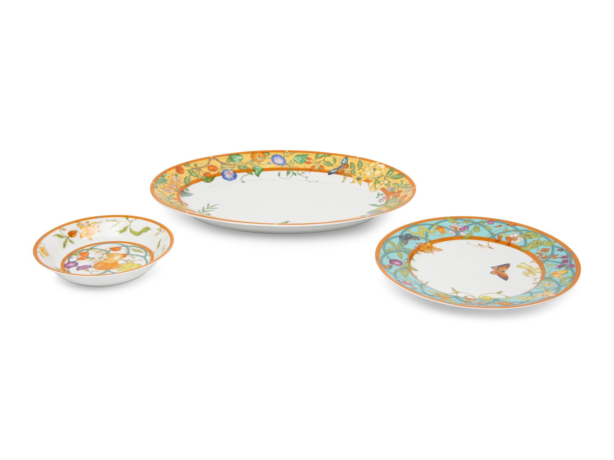An Hermès Siesta Island Porcelain Dinner Service