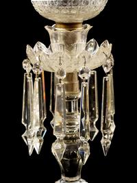 A Pair of Cut Glass Girandoles