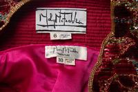 Mary McFadden Pink Gown and Embellished Evening Jacket