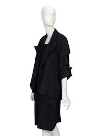 Christian Lacroix, Black Linen Dress & Jacket Ensemble