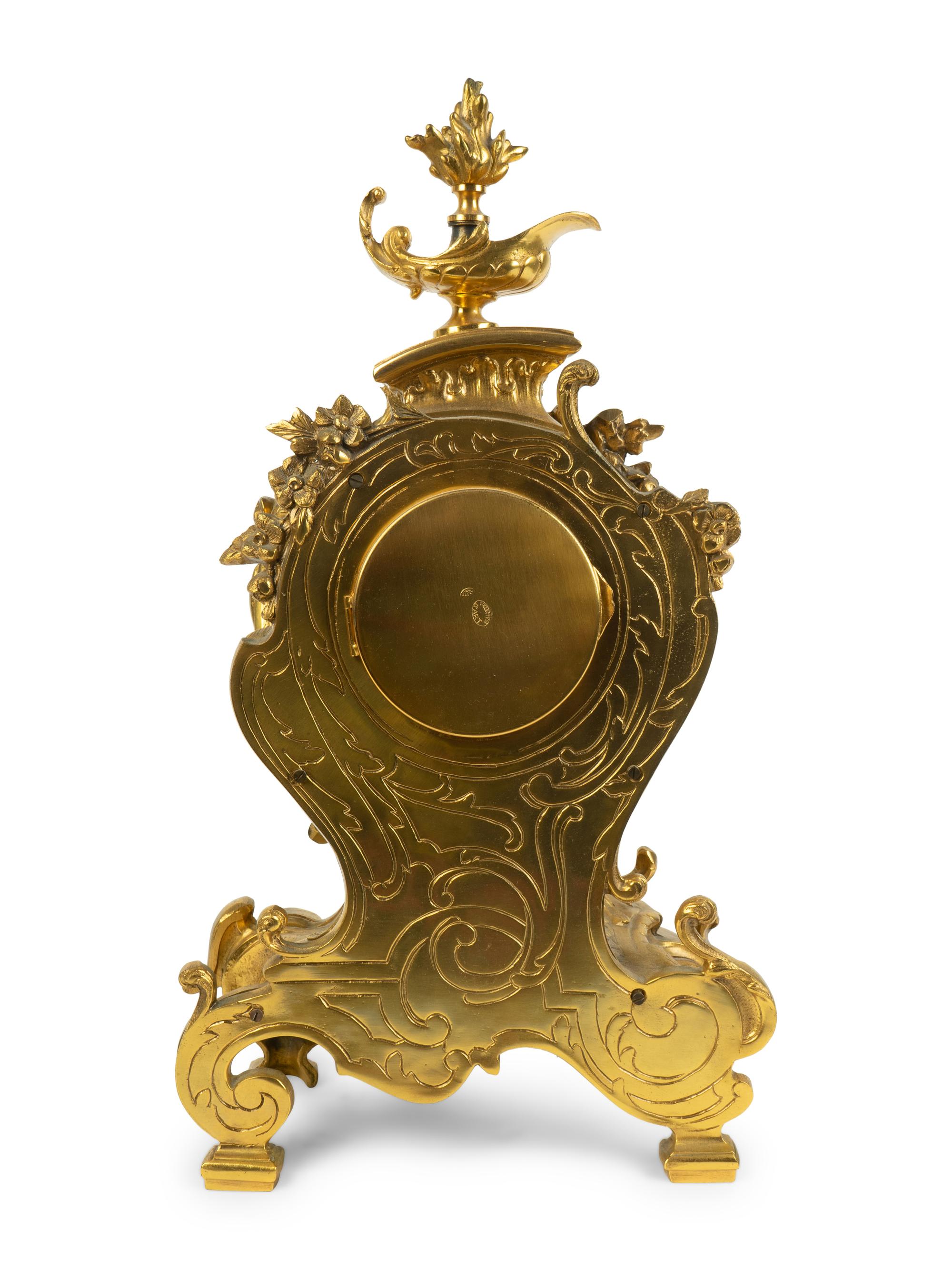 A Louis XV Style Gilt Bronze Bracket Clock — 20TH CENTURY